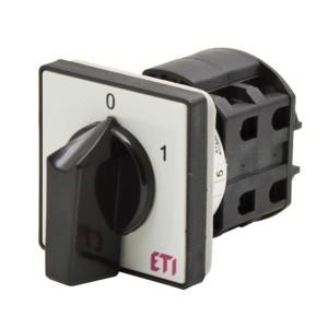 Выключатель 0-1 (серо-черный) ETI CS 25 91 U (4773010)
