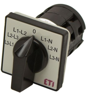 Переключатель для измерения фазного и линейного напряжений (серо-черный) ETI CS 16 66 U (4773089)
