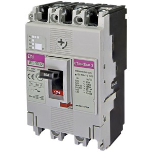 Автоматический выключатель EB2S 160/3LF 80A 3p (16kA) ETI (4671808)