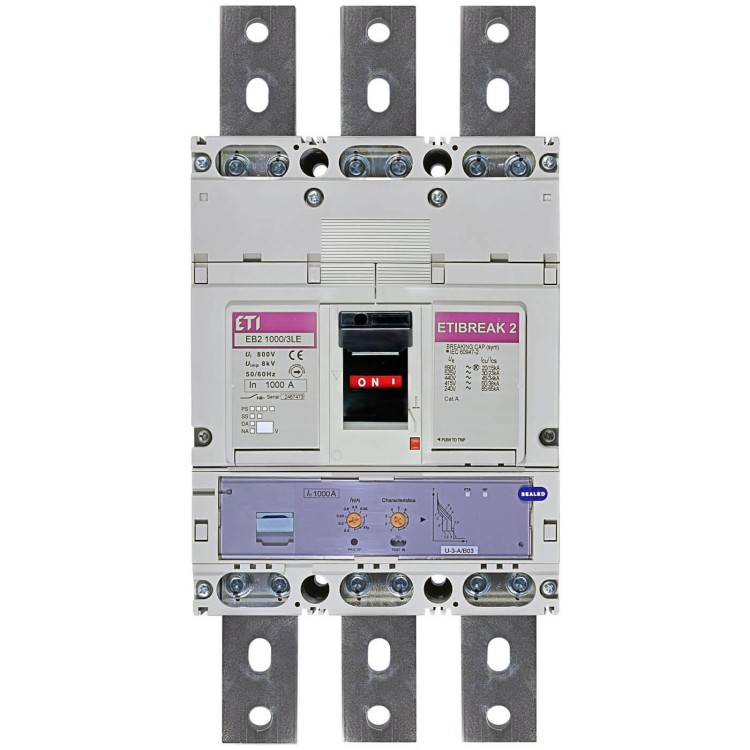 Промисловий автоматичний вимикач ETI ETIBREAK EB2 1000/3LE (4672210)