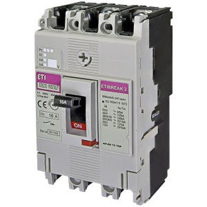 Автоматический выключатель EB2S 160/3LF 16A 3p (16kA) ETI (4671801)