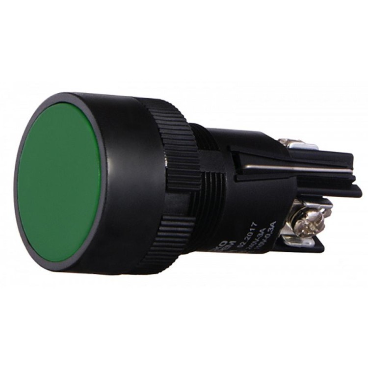 Кнопка XB2-ЕН135 1NO 1NC зелена с фиксацией АскоУкрем