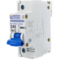 Автоматический выключатель ВА-2003 63А 1п. АскоУкрем