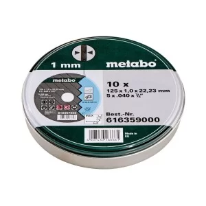Набор отрезных кругов Metabo 125 мм 10 штук (616359000)