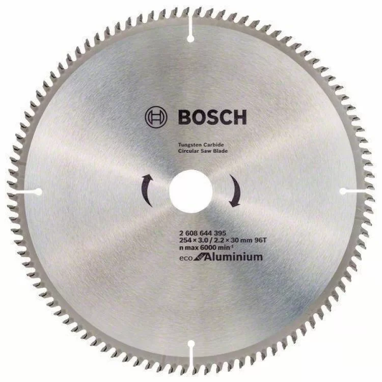 Пиляльний диск 190 x 30 мм, 54 T по алюмінію ECO Aluminium BOSCH - 2608644389