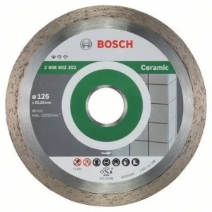 Алмазный отрезной круг 125 x 22,23 мм для резки керамической плитки Standard for Ceramic BOSCH - 2608602202