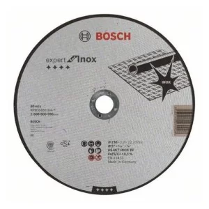 Круг отрезной 230 x 2,0 x 22,23 мм по нержавеющей стали, прямой, Expert for Inox BOSCH - 2608600096