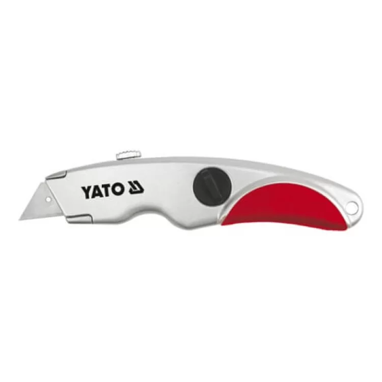 Нож с выдвижным трапециевидным лезвием, 2 лезвия YATO - YT-7520
