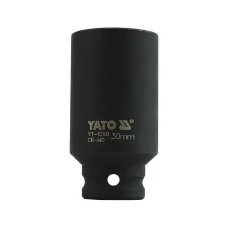 Головка торцевая ударная 6-гранная, глубокая, квадрат 1/2", 30 мм, длина 78 мм YATO - YT-1050