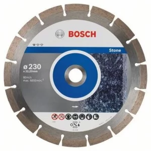 Алмазный отрезной круг 230 x 22,23 мм, Standard for Stone, 10 шт. BOSCH - 2608603238