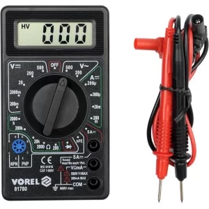 Мультиметр для измерения электрически х параметров VOREL цифровой - VO-81780