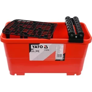 Ведро пластиковое с валами и решеткой 22 л, для плиточных работ YATO - YT-54750