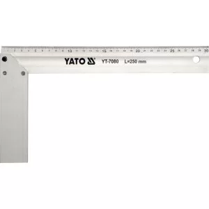 Уголок столярный алюминиевый YATO l = 250 мм - YT-7080