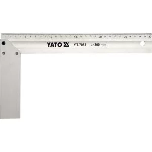 Уголок столярный алюминиевый YATO l = 300 мм - YT-7081