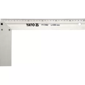 Уголок столярный алюминиевый YATO l = 350 мм - YT-7082
