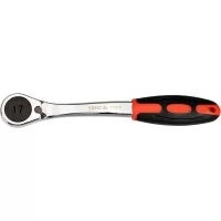 Тріскачка шестигранна, вигнута Yato HEX17, HRC 42-48, з прогумованою ергономічною ручкою - YT-02397