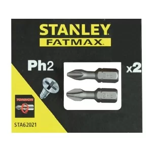 Набор насадок отверточных STANLEY PH2, 25 мм, 2 шт.