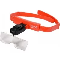 Лупа налобна з LED підсвічуванням 1х, 1.5х, 2х, 2.5х, 3.5х Yato YT-73842