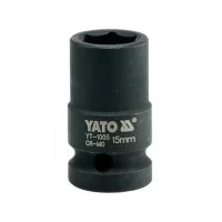 Головка торцевая ударная 1/2'' 15мм шестигранная Yato YT-1005
