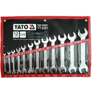 Набор гаечных рожковых ключей Yato YT-0381 6-32мм