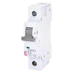 Автоматичний вимикач ETIMAT6 1p D 6A ETI