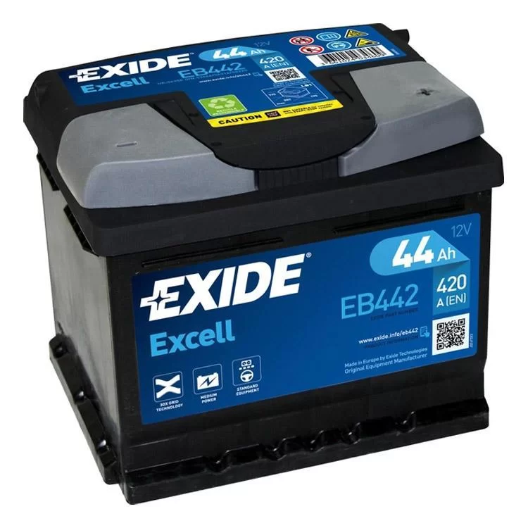 Акумулятор автомобільний EXIDE EXCELL 44A (EB442)