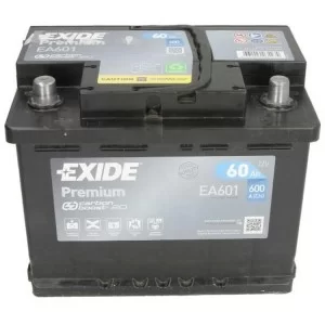 Акумулятор автомобільний EXIDE PREMIUM 60A (EA601)