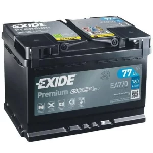 Аккумулятор автомобильный EXIDE PREMIUM 77A (EA770)