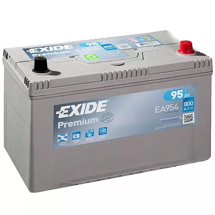 Акумулятор автомобільний EXIDE PREMIUM 95A (EA954)