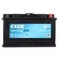 Акумулятор автомобільний EXIDE START-STOP AGM 80A (EK800)