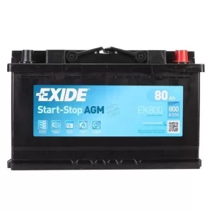 Аккумулятор автомобильный EXIDE START-STOP AGM 80A (EK800)