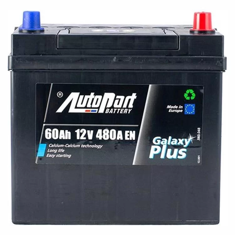 Акумулятор автомобільний AutoPart 60 Ah/12V Japan Euro Plus (ARL060-077)