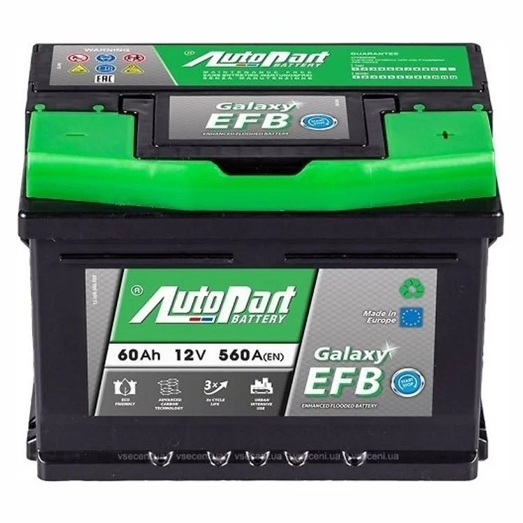 Акумулятор автомобільний AutoPart 62 Ah/12V Galaxy EFB_Start-Stop (ARL062-EFB)
