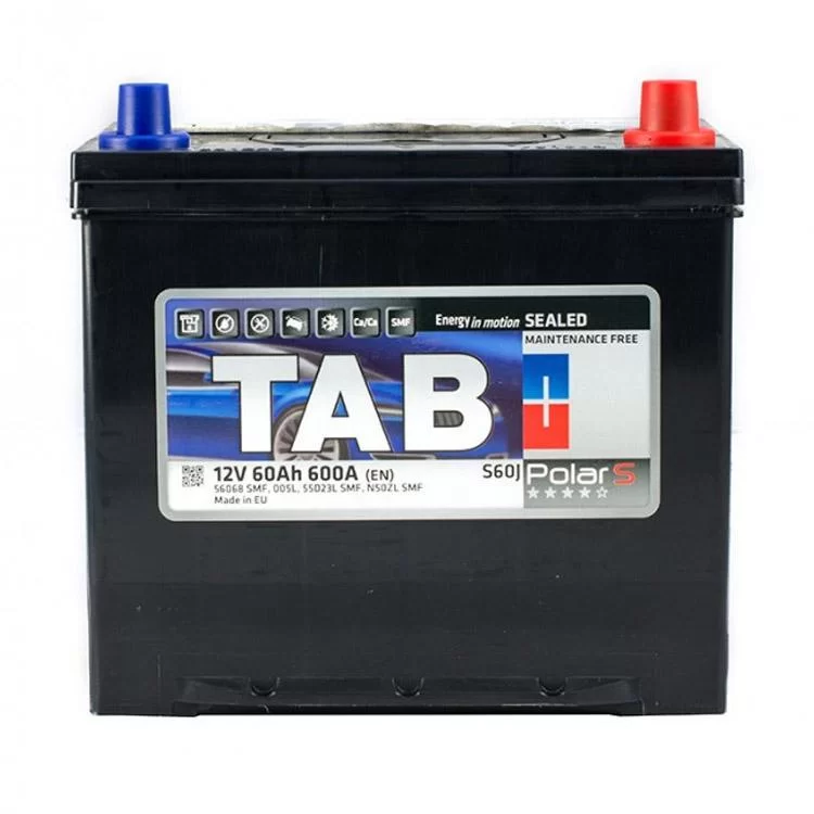 Акумулятор автомобільний TAB 60 Ah/12V Polar S Euro Japan (246 860)