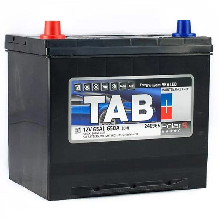 Акумулятор автомобільний TAB 65 Ah/12V Polar S Japan (246 965) ціна 3 657грн - фотографія 2