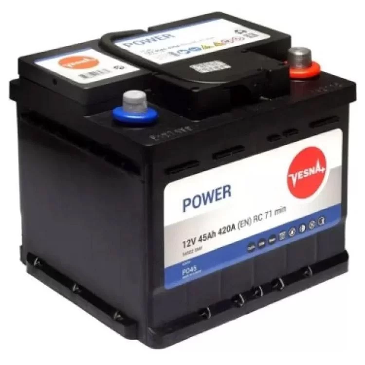 Аккумулятор автомобильный Vesna 45Ah/12V Power (415 046) - фотография 2