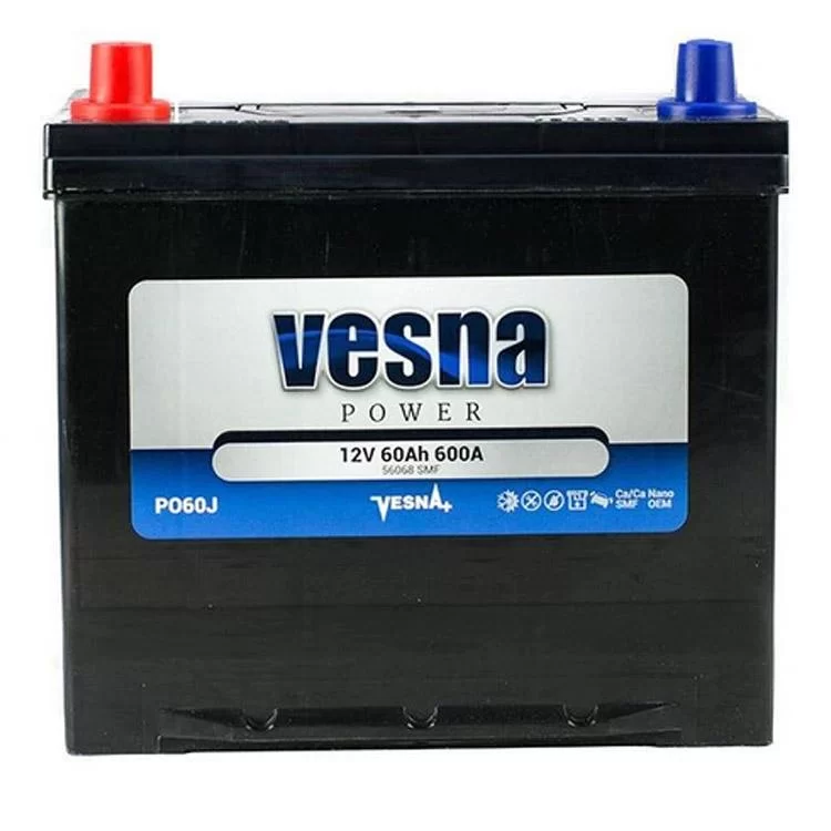 Акумулятор автомобільний Vesna 60 Ah/12V Japan (415 160)