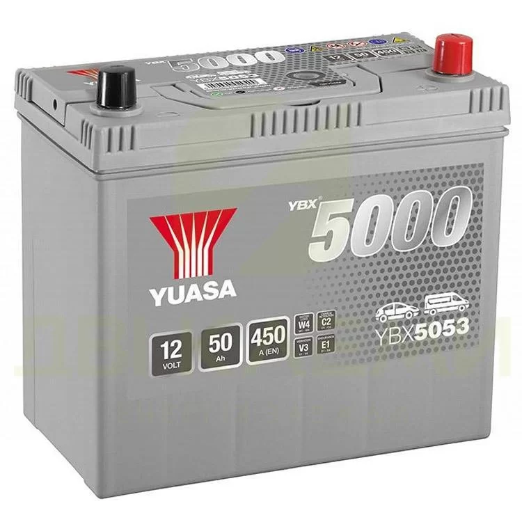 Акумулятор автомобільний Yuasa 12V 50Ah Silver High Performance Battery (YBX5053) ціна 3 232грн - фотографія 2