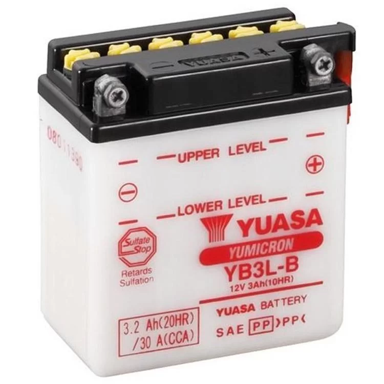 Мотоциклетный аккумулятор Yuasa 12V 3,2Ah YuMicron Battery (YB3L-B)