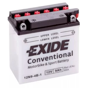 Аккумулятор автомобильный EXIDE CONVENTIONAL 9Ah (+/-) (120EN) (12N9-4B-1)