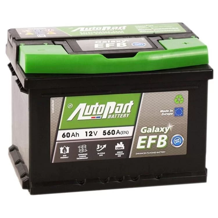 Акумулятор автомобільний AutoPart 60 Ah/12V Galaxy EFB_Start-Stop (ARL060-EFB)