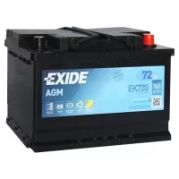 Аккумулятор автомобильный EXIDE START-STOP AGM 72Ah 760EN (EK720)