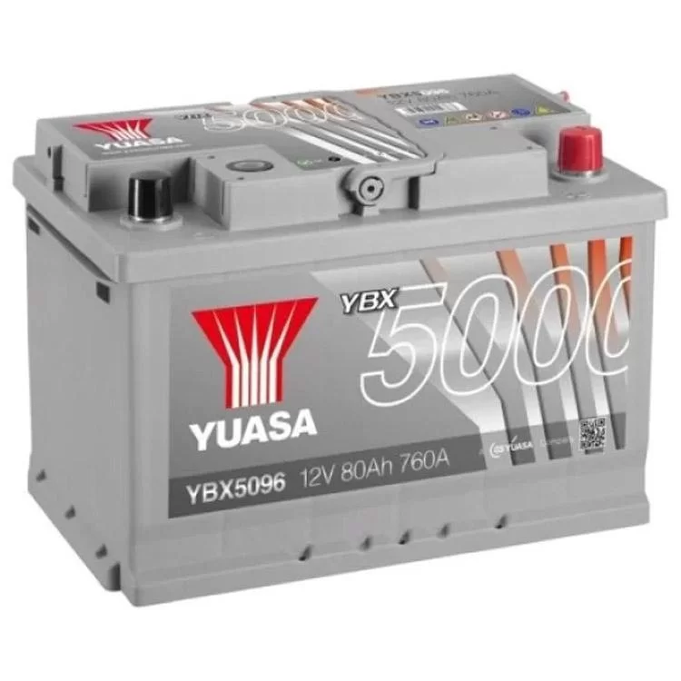 Акумулятор автомобільний Yuasa 12V 80Ah Silver High Performance Battery (YBX5096)