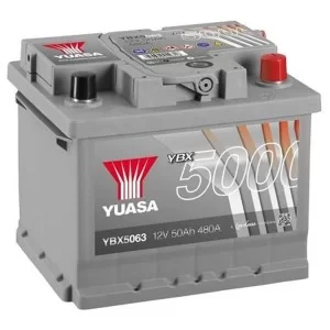 Аккумулятор автомобильный Yuasa 12V 52Ah Silver High Performance Battery (YBX5063)