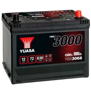 Аккумулятор автомобильный Yuasa 12V 72Ah SMF Battery (YBX3068)