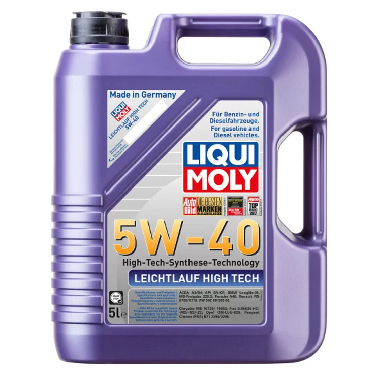 Моторное масло Liqui Moly LEICHTLAUF HIGH TECH 5W-40 5л (8029)