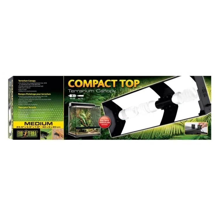 Светильник для террариума ExoTerra Compact Top Medium (015561222273) цена 4 691грн - фотография 2