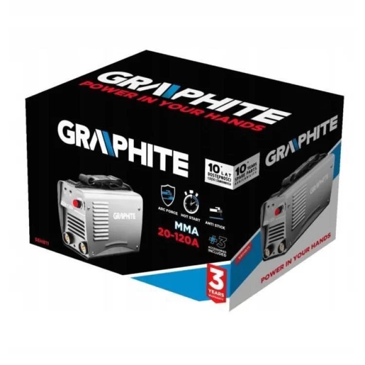 Зварювальний апарат Graphite IGBT, 230В, 120А (56H811) - фото 10