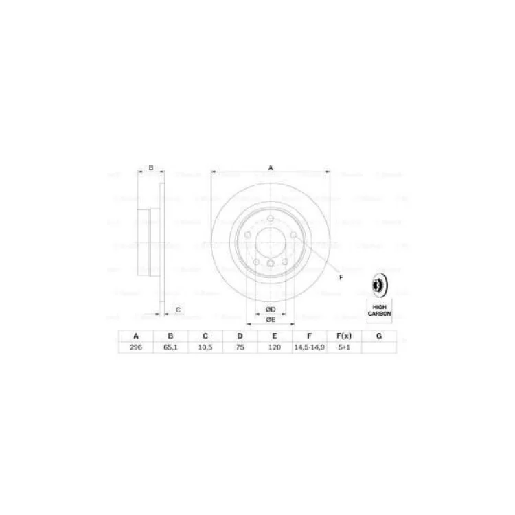 Гальмівний диск Bosch 0 986 479 306 відгуки - зображення 5