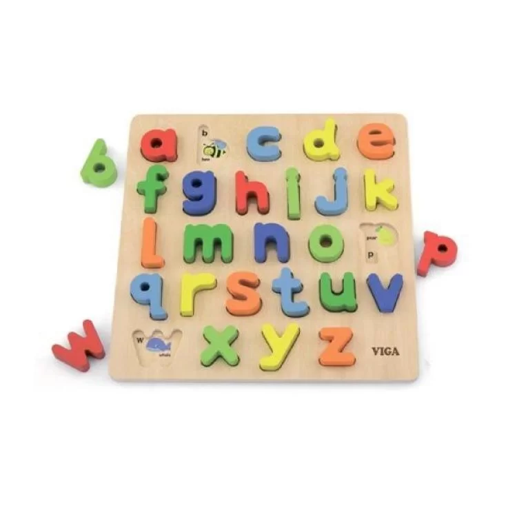 Развивающая игрушка Viga Toys Пазл Строчная буква алфавита (50125) цена 802грн - фотография 2